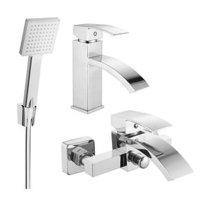 MEXEN/S - Libra R45 Set umývadlovej a vaňovej batérie s príslušenstvom, chróm 745103R45-00 vyobraziť