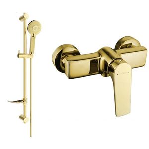 MEXEN/S - Lynx DF40 sprchová batéria s príslušenstvom, zlato 74594DF40-50 vyobraziť