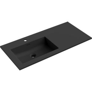 MEXEN - Otis umývadlo zapustené do dosky ľavá 101 x 46, 5, čierna mat 25181071L vyobraziť