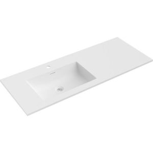 MEXEN - Otis umývadlo zapustené do dosky ľavá 121 x 46, 5, biela mat 25181201L vyobraziť