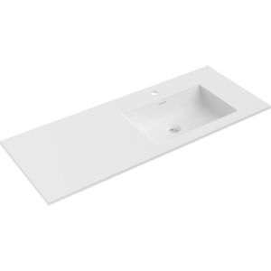 MEXEN - Otis umývadlo zapustené do dosky pravá 121 x 46, 5, biela mat 25181201P vyobraziť