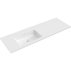 MEXEN - Otis umývadlo zapustené do dosky ľavá 141 x 46, 5, biela lesk 25181400L vyobraziť