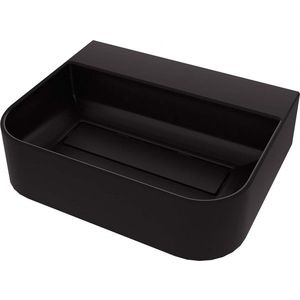 DEANTE - Umývadlo Arnika nero Granite, na dosku, s odkladacou plochou pod batériu - s krycou doskou CQA_NU5S vyobraziť