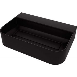 DEANTE - Umývadlo Arnika nero Granite, na pracovnú dosku, s odkladacou plochou pod batériu - s krycou doskou CQA_NU6S vyobraziť