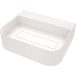 DEANTE - Umývadlo Arnika z alabastru, žula, na pracovnú dosku, s odkladacou plochou pre batériu - s krycou doskou CQA_AU5S vyobraziť