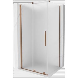 MEXEN/S - Velár sprchovací kút, posuvné dvere 120 x 70, dekor, ružové zlato 871-120-070-31-60 vyobraziť