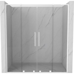 MEXEN/S - Velar L Duo posuvné sprchové dvere 200, transparent, biela 871-200-003-02-20 vyobraziť