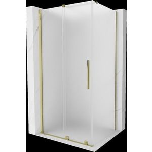 MEXEN/S - Velár sprchovací kút, posuvné dvere 120 x 90, dekor, zlato 871-120-090-31-50 vyobraziť