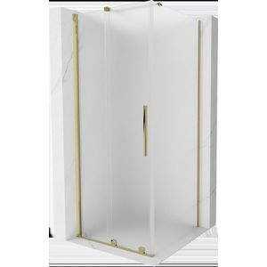 MEXEN/S - Velár sprchovací kút, posuvné dvere 120 x 120, dekor, zlato 871-120-120-31-50 vyobraziť