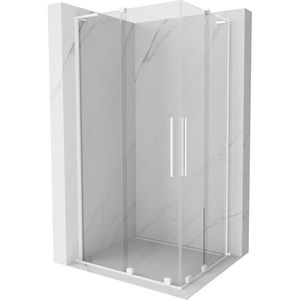 MEXEN/S - Velar L Duo sprchovací kút, posuvné dvere 100 x 90, transparent, biela 871-100-090-02-03-20 vyobraziť