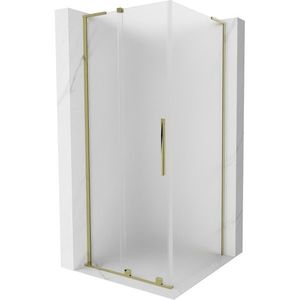 MEXEN/S - Velar L sprchovací kút, posuvné dvere 120 x 120, dekor, zlato 871-120-120-33-50 vyobraziť