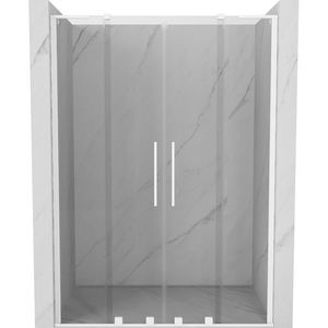 MEXEN/S - Velar L Duo posuvné sprchové dvere 140, transparent, biela 871-140-003-02-20 vyobraziť