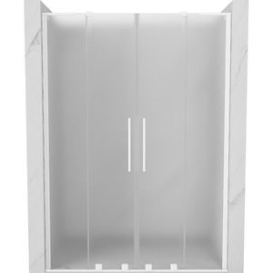 MEXEN/S - Velar L Duo posuvné sprchové dvere 140, dekor, biela 871-140-003-32-20 vyobraziť