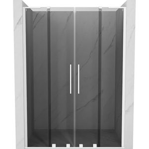 MEXEN/S - Velar L Duo posuvné sprchové dvere 160, grafit, biela 871-160-003-42-20 vyobraziť