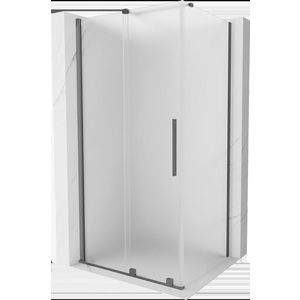 MEXEN/S - Velár sprchovací kút, posuvné dvere 120 x 100, dekor, grafit metal 871-120-100-31-95 vyobraziť