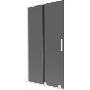 MEXEN/S - Velar L dvojkrídlová posuvná vaňová zástena 100 x 150, grafit, biela 896-100-003-41-20 vyobraziť