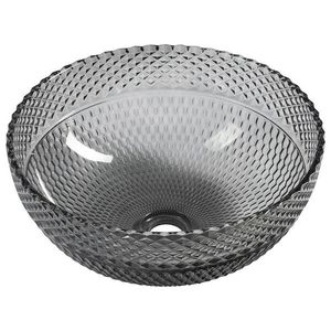 SAPHO - MARAC gravírované sklenené umývadlo na dosku priemer 39, 5cm, čierna TY310 vyobraziť