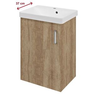 SAPHO - THEIA umývadlová skrinka 50, 9x70x35cm, 1xdvierka, ľavá, dub Alabama TH057-2222 vyobraziť