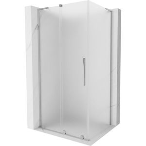 MEXEN/S - Velar L sprchovací kút, posuvné dvere 90 x 75, dekor, chróm 871-090-075-33-01 vyobraziť