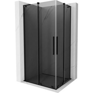 MEXEN/S - Velar L Duo sprchovací kút, posuvné dvere 100 x 90, grafit, čierna 871-100-090-02-43-70 vyobraziť