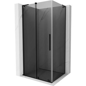 MEXEN/S - Velar L sprchovací kút, posuvné dvere 100 x 80, grafit, čierna 871-100-080-43-70 vyobraziť