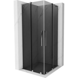 MEXEN/S - Velar L Duo sprchovací kút, posuvné dvere 100 x 100, grafit, chróm 871-100-100-02-43-01 vyobraziť