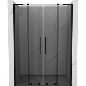 MEXEN/S - Velar L Duo posuvné sprchové dvere 160, grafit, čierna 871-160-003-42-70 vyobraziť