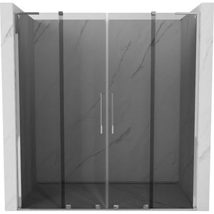 MEXEN/S - Velar L Duo posuvné sprchové dvere 170, grafit, chróm 871-170-003-42-01 vyobraziť