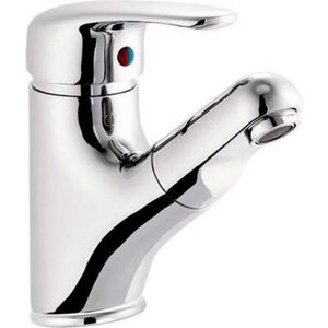 AQUALINE - KASIOPEA stojánkova umývadlová batéria s výsuvnou sprškou, chróm 1107-05 vyobraziť