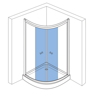 AQUALINE - Sklo pre BTR803, pohyblivá časť NDBTR803-01 vyobraziť