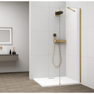 POLYSAN - ESCA GOLD MATT jednodielna sprchová zástena na inštaláciu k stene, číre sklo, 600 ES1060-04 vyobraziť