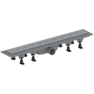 AQUALINE - MALVI podlahový žľab s roštom z nerezové oceli, L-910, DN50 1702-91 vyobraziť