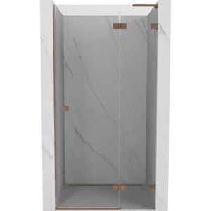 MEXEN/S - Lunar L sprchové dvere krídlové pravé 70, transparent, meď kartáčovaná 834L-070-000-65-00-P vyobraziť