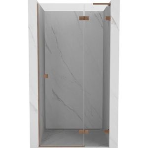 MEXEN/S - Lunar L sprchové dvere krídlové pravé 115, transparent, meď kartáčovaná 834L-115-000-65-00-P vyobraziť