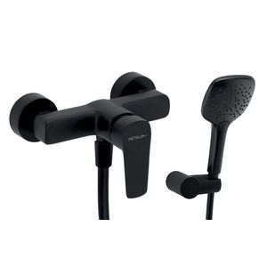 NOVASERVIS - Sprchová nástenná batéria ECO, 150 mm, čierna 58061, 5 vyobraziť