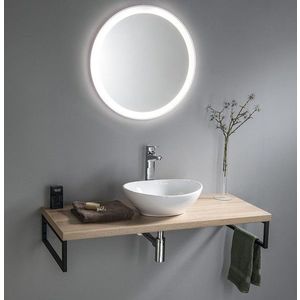 AQUALINE - VEGA Nábytková zostava do kúpeľne, šírka 97, 5 cm, dub platina VG700-01 vyobraziť