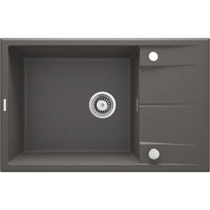 DEANTE DEANTE - Eridan antracit metalic - Granitový drez s odkvapkávačom ZQE_T11B vyobraziť