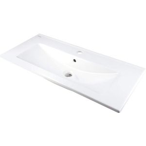 DEANTE - Umývadlo Tubo keramické biele, zapustené, s odkladacou policou CTU_638M vyobraziť