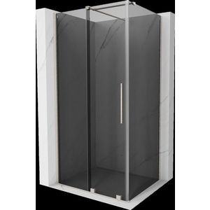 MEXEN/S - Velár sprchovací kút, posuvné dvere 110 x 75, grafit, nikel kartáčovaný 871-110-075-41-97 vyobraziť