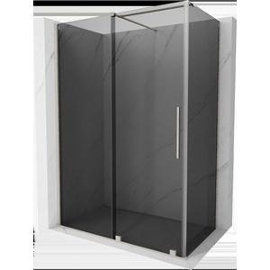 MEXEN/S - Velár sprchovací kút, posuvné dvere 160 x 70, grafit, nikel kartáčovaný 871-160-070-41-97 vyobraziť