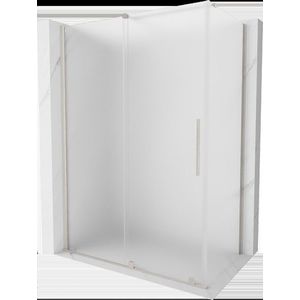 MEXEN/S - Velár sprchovací kút, posuvné dvere 160 x 75, dekor, nikel kartáčovaný 871-160-075-31-97 vyobraziť