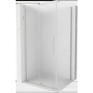 MEXEN/S - Velár sprchovací kút, posuvné dvere 120 x 75, dekor, nikel kartáčovaný 871-120-075-31-97 vyobraziť