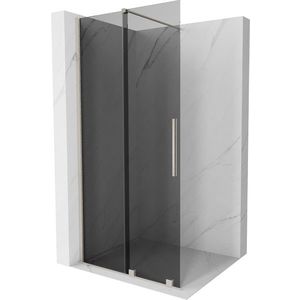 MEXEN/S - Velar Sprchová zástena posuvná Walk-in 70 x 200, grafit 8 mm, nikel kefovaná 871-070-000-43-97 vyobraziť