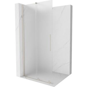 MEXEN/S - Velar Sprchová zástena posuvná Walk-in 75 x 200, dekor 8 mm, nikel kartáčovaný 871-075-000-33-97 vyobraziť