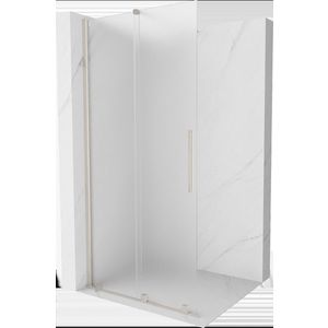 MEXEN/S - Velar Sprchová zástena posuvná Walk-in 80 x 200, dekor 8 mm, nikel kartáčovaný 871-080-000-33-97 vyobraziť