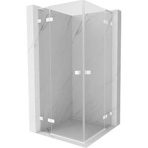 MEXEN/S - Lunar L Duo sprchový kút dvere krídlové 80 x 80, transparent, biela 834L-080L-080P-20-00 vyobraziť