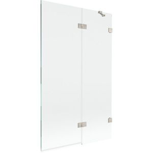 MEXEN/S - Lunar vaňová zástena 2-krídlová pravá 110 x 150, transparent, nikel kartáčovaný 897-110-100-97-00-P vyobraziť