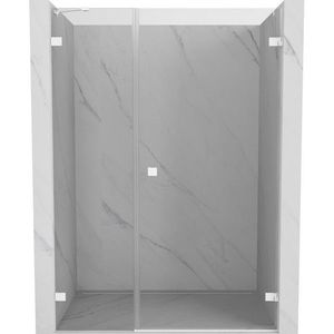 MEXEN/S - Lunar-B sprchové dvere krídlové pravé 130, transparent, biela 832S-130-050-20-00-P vyobraziť