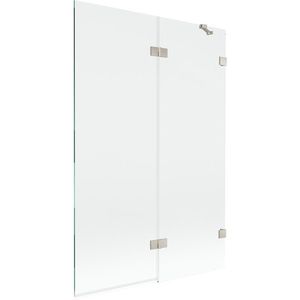 MEXEN/S - Lunar vaňová zástena 2-krídlová pravá 120 x 150, transparent, nikel kartáčovaný 897-120-100-97-00-P vyobraziť