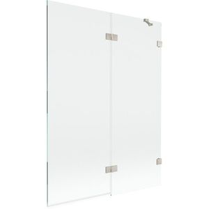 MEXEN/S - Lunar vaňová zástena 2-krídlová pravá 130 x 150, transparent, nikel kartáčovaný 897-130-100-97-00-P vyobraziť